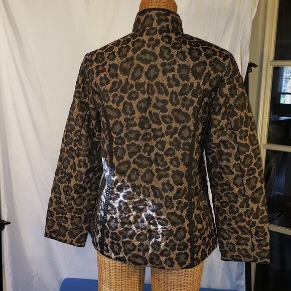 Ladies PECK & PECK COLLECTION Quilted Animal Print Jacket - M - Picture 3 of 4